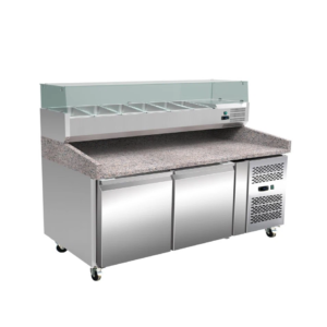 Pizza Prep Table with Granite Top
